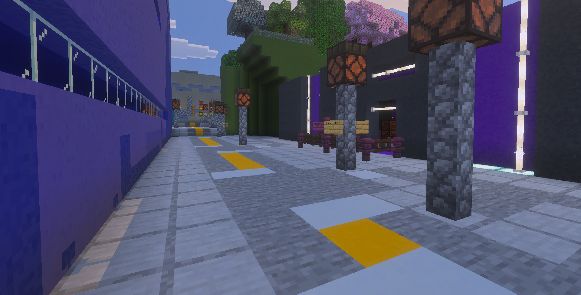 Downtown Mine Falls facing south from 3rd Ave. N.